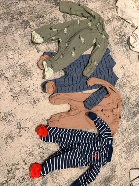 Carter's NB footed pajamas